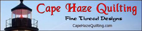 cape haze quilting banner