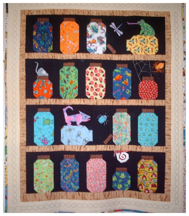 Bugs in a jar entire quilt