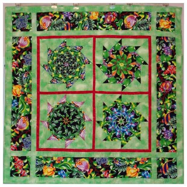 fishy overall quilt