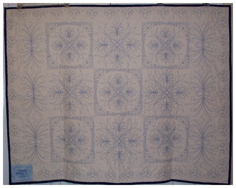 Blue wholecloth