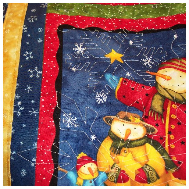 detail of quilting