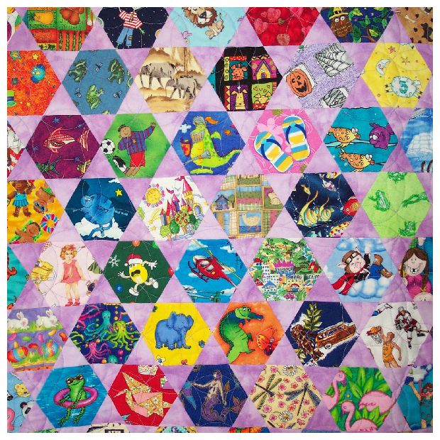 closeup of fabrics
